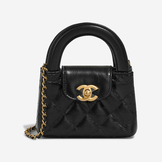 Chanel Kelly Micro Aged Calf Black