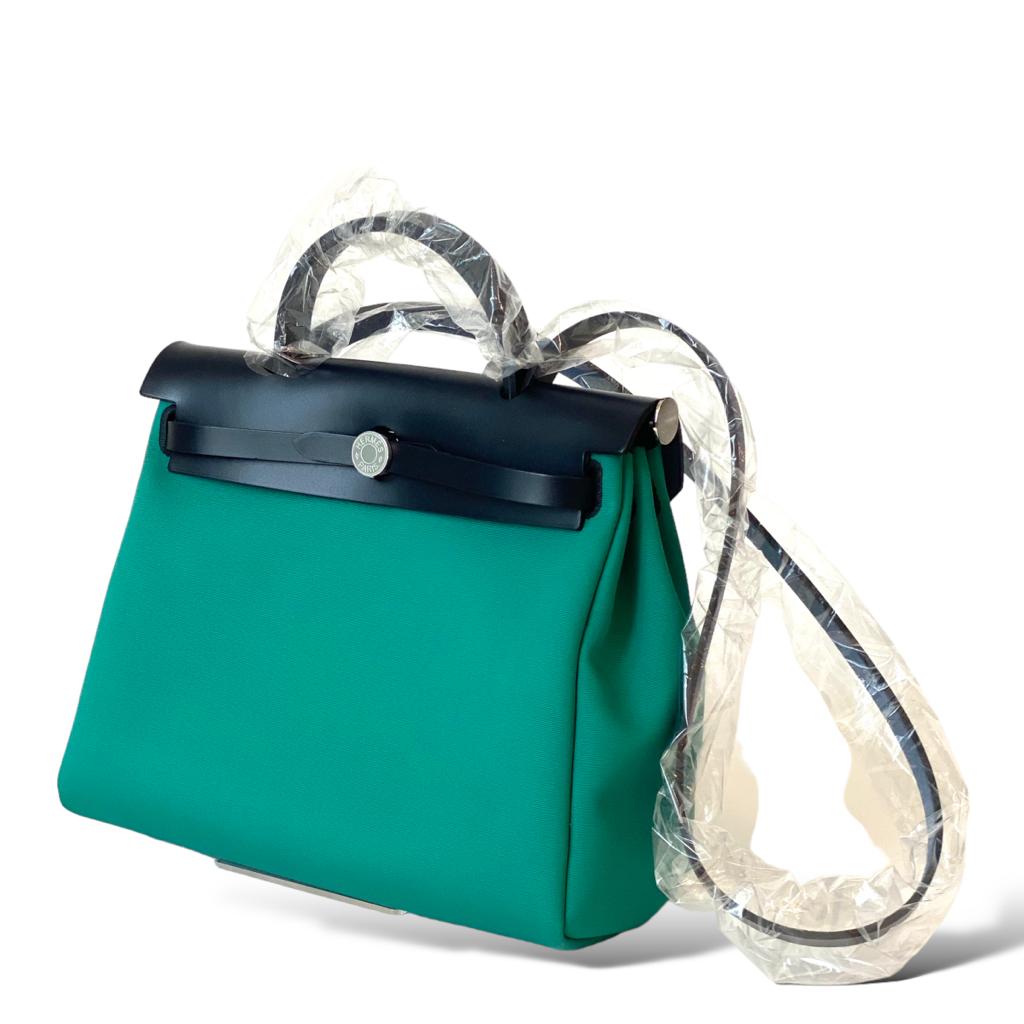 Hermes Herbag 31 Green PHW