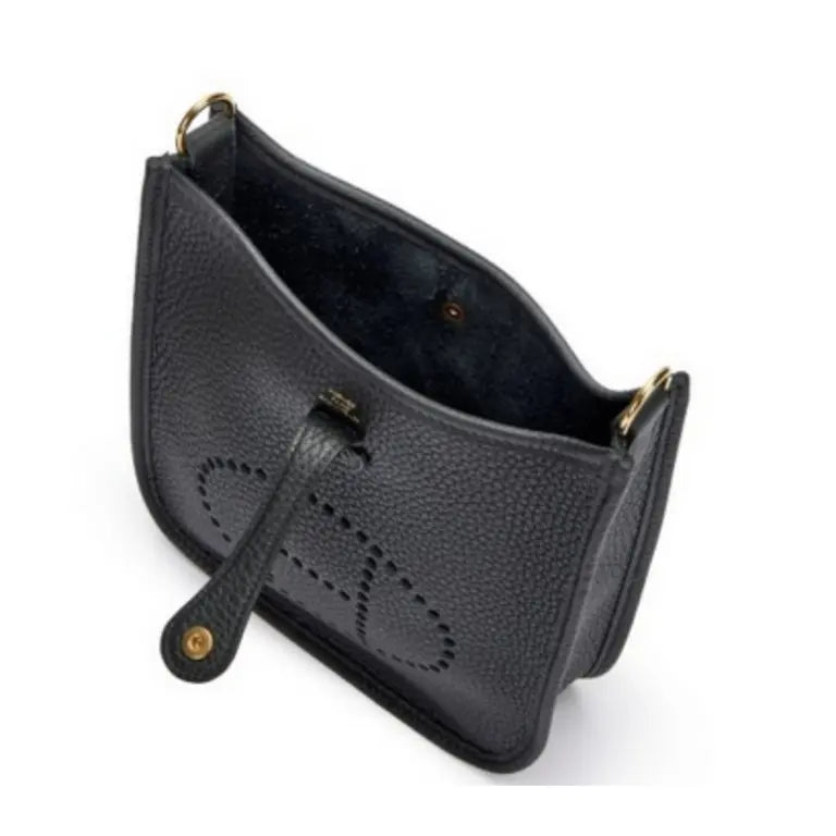 Hermes Mini Evelyne leather -BLACK